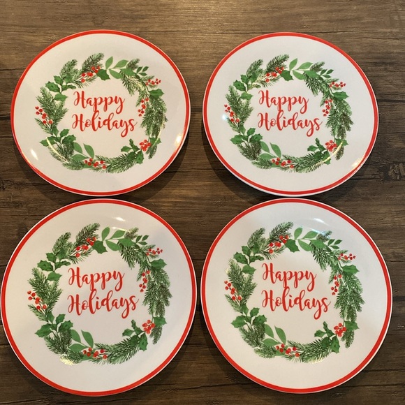 . Other - Ceramic Holiday Appetizer Or Dessert Plates